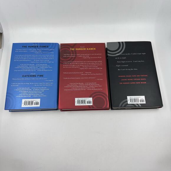 The Hunger Games Trilogy With Box by Suzanne Collins, Scholastic Press, Set of 3 - Picture 8 of 13